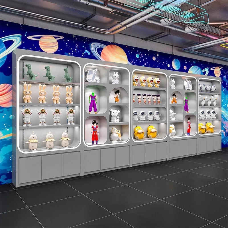 Игрушечный городской Витринный Шкаф анимационный ручной Подарочный обмен полки для детской площадки витрина деревянная краска накашима на заказ