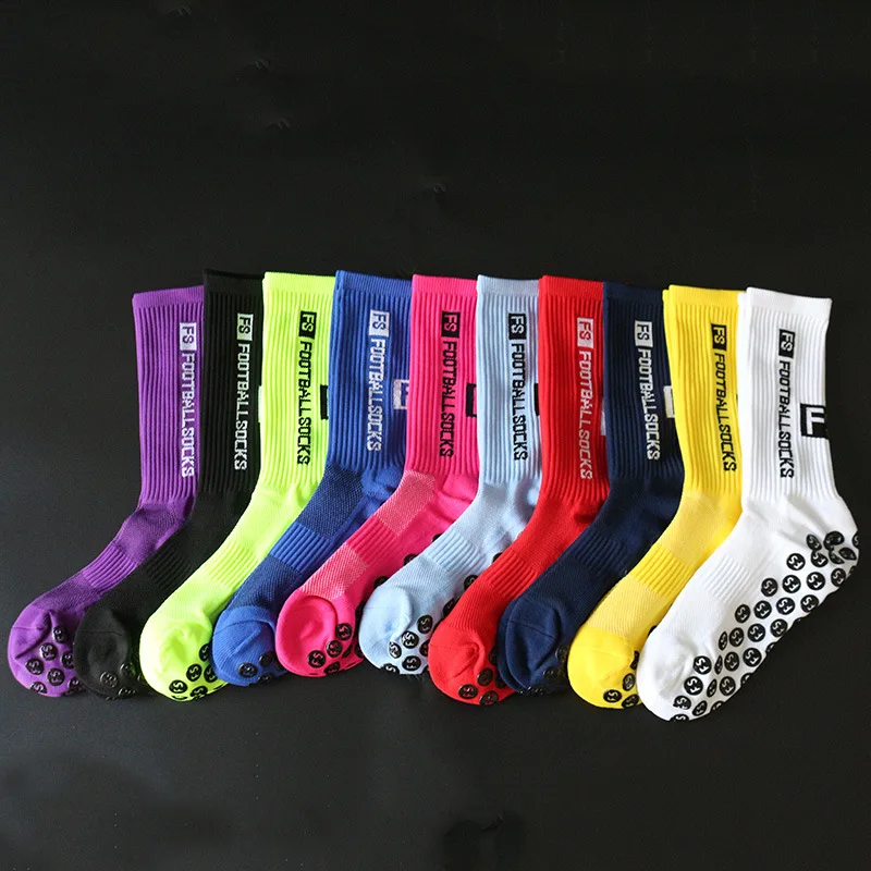 Anti-slip Football Socks Men Women Non-slip Soccer Basketball Tennis Sport Socks Grip Cycling Riding Socks 38-45