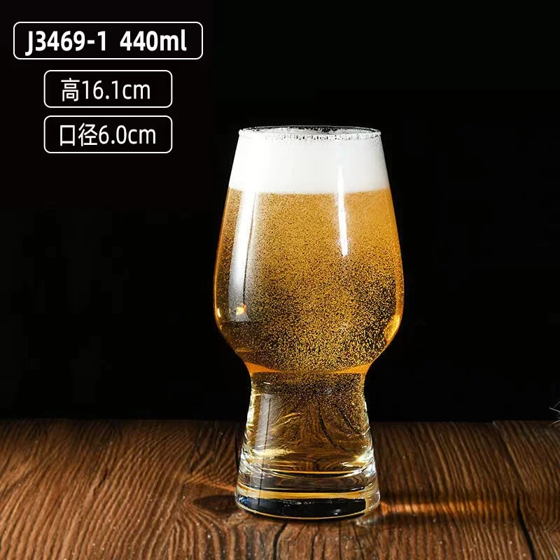 235-4100ml Wholesale Craft Short Feet Tall Glasses Red Wine Mugs Juice Drinks Glass Beer Mugs