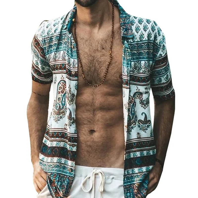 Men Camisa Social Masculina Shirts Flower Long Sleeve Slim Fit Fancy Casual 2020 Autumn Summer OEM Service Short 100% Polyester