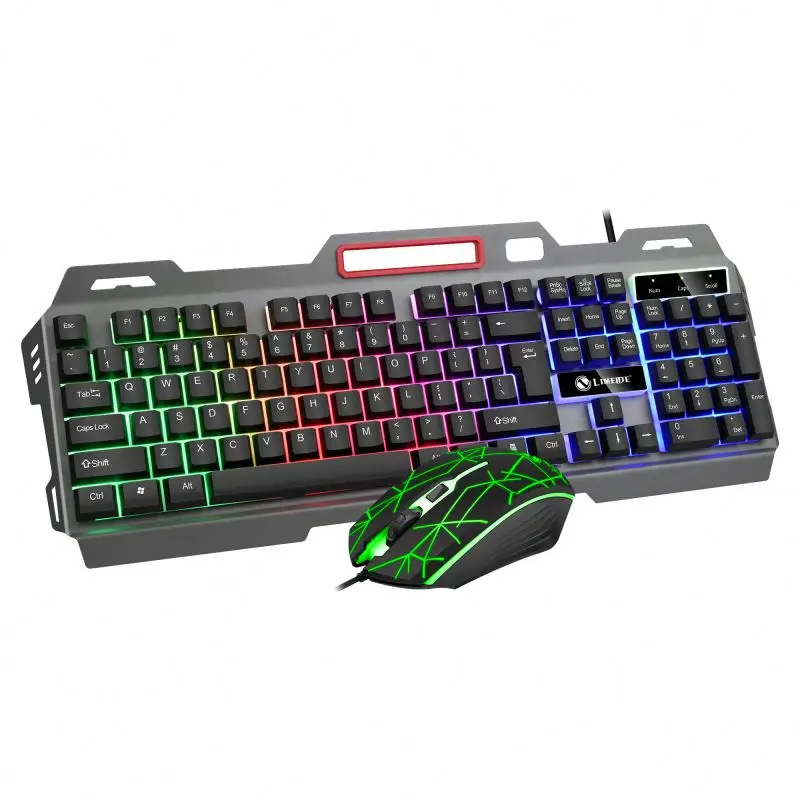 T19 хит продаж 1200 точек/дюйм компьютерный ноутбук Проводная белая металлическая мышь и клавиатура набор механической сенсорной клавиатуры мыши