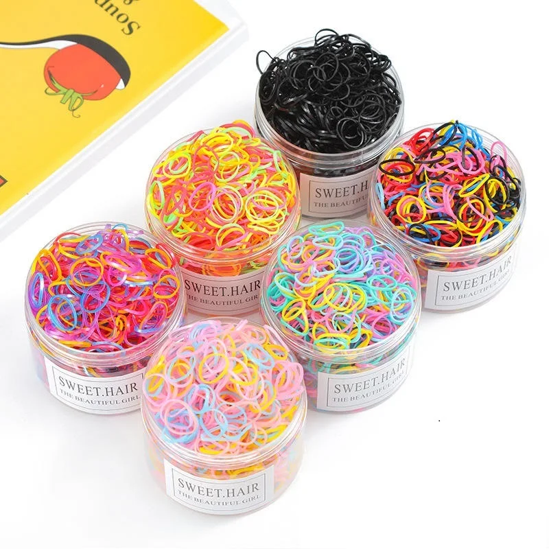 Free Gift Giving Color Disposable Rubber Band Children Tie Rope Drum Hair Ring Headwear Elastic Rubber Bands