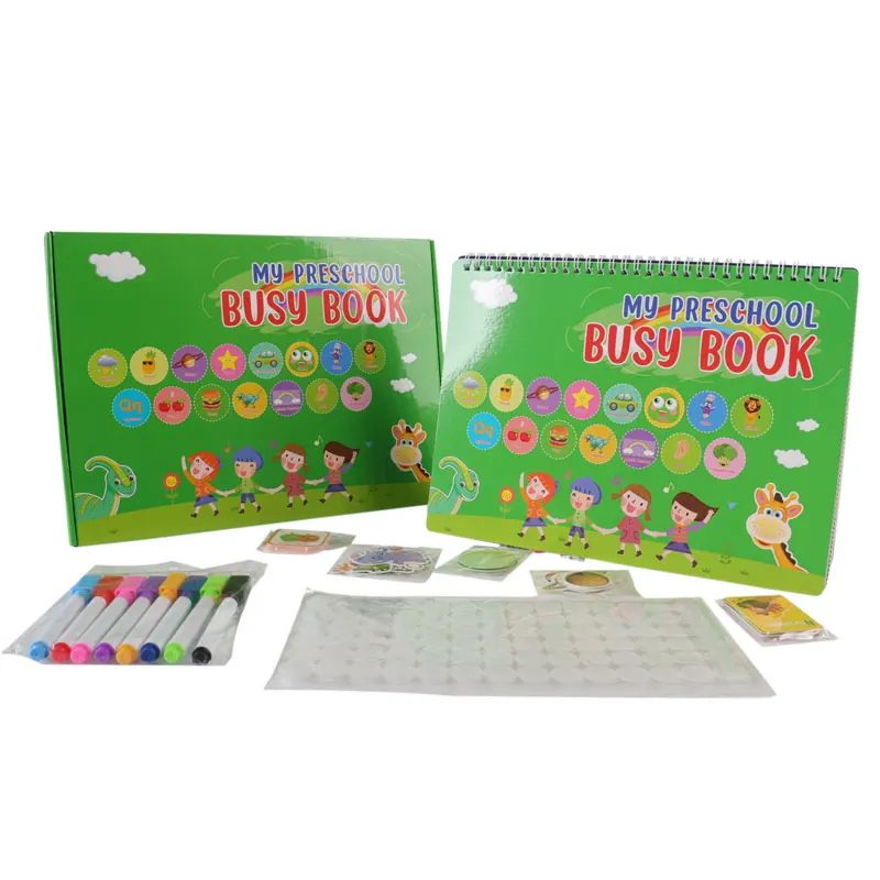 Custom Kids Toddlers Educational Montessori Preschool Learning Activities Books Autism Sensor Newest Themes Busy Book Set