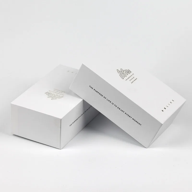 OEM New Design White Custom Logo Luxury Cardboard Gift Packaging Boxes Paper Box With Lid