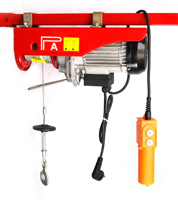 200kg-1200kg portalbe small mini electric lifting monorail winch hoist with wireless remote control