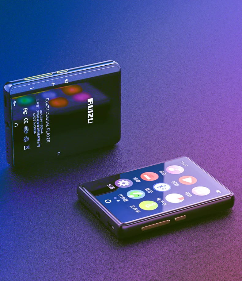 Новинка Ruizu M7 металлический MP3-плеер BT V5.0 встроенный динамик 2 8 дюймов большой сенсорный экран с электронной книгой шагомером