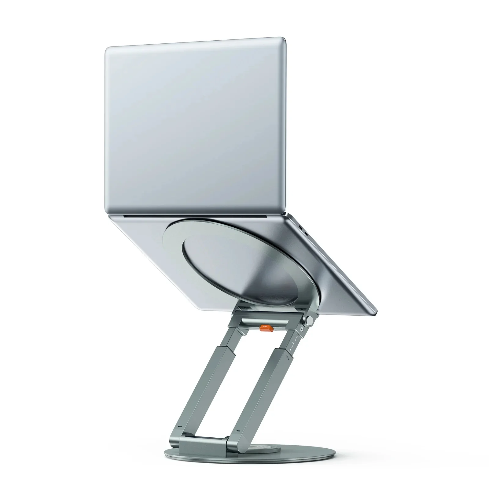 Двойной вращающийся вал, полностью складной держатель для планшетного ПК с поворотным основанием на 360 градусов, Эргономичный Подставка для ноутбука, регулируемая подставка для ноутбука