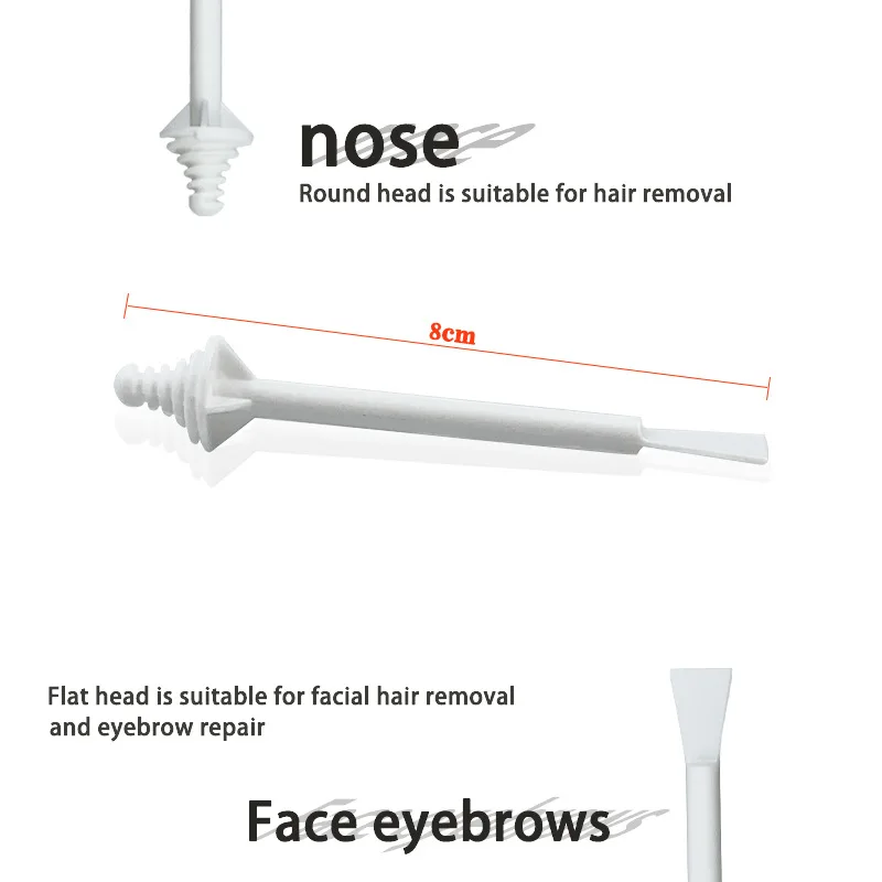 2 in 1 Disposable Plastic Nose Hair wax Stick Hair Removal Cleaning Nose hair waxing stick for men Waxing Accessories