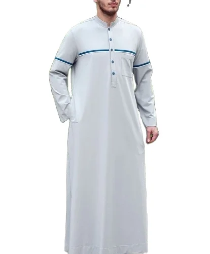 high quality soild black color jubbah islamic clothing robe saudi arab thobes