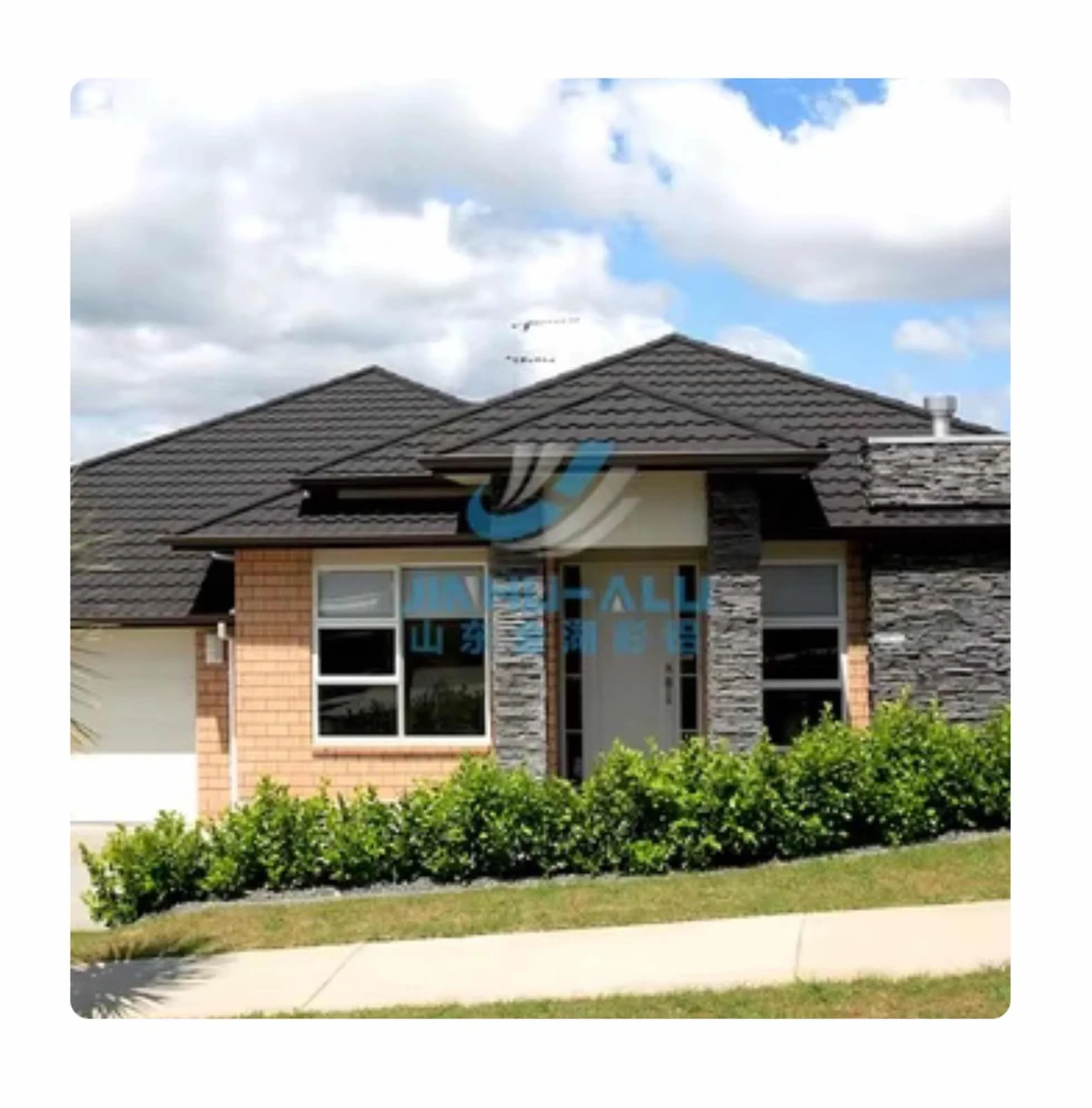 Высокое качество Лидер продаж металлическая черепица с каменным покрытием цены на Sierra Leone