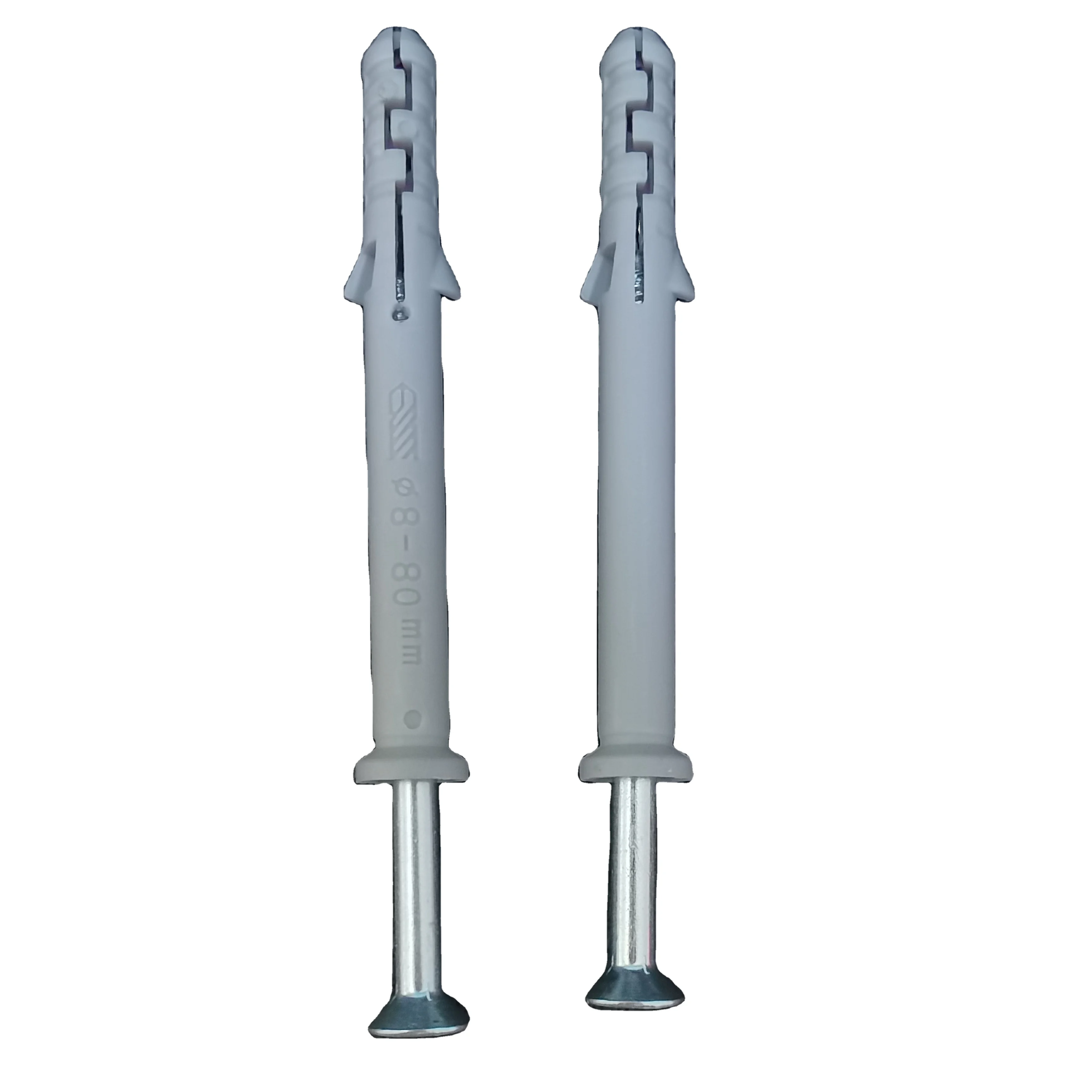 Small croaker expansion anchors, gray pipes heavier nails, more secure