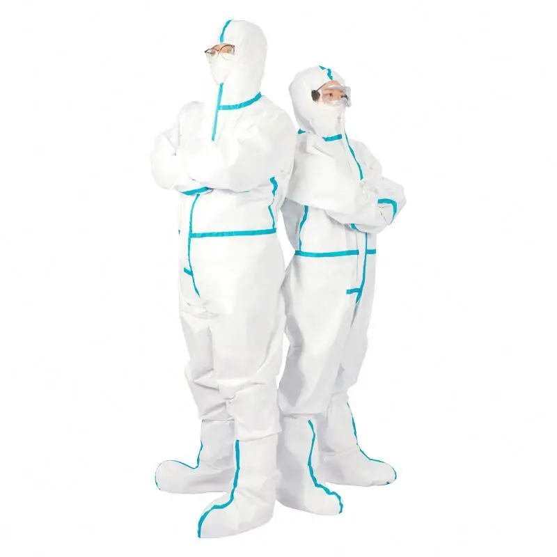 Protective Suit PPE Hooded Protection Surgical Chemical Medical Protective Clothing Medical Equipment