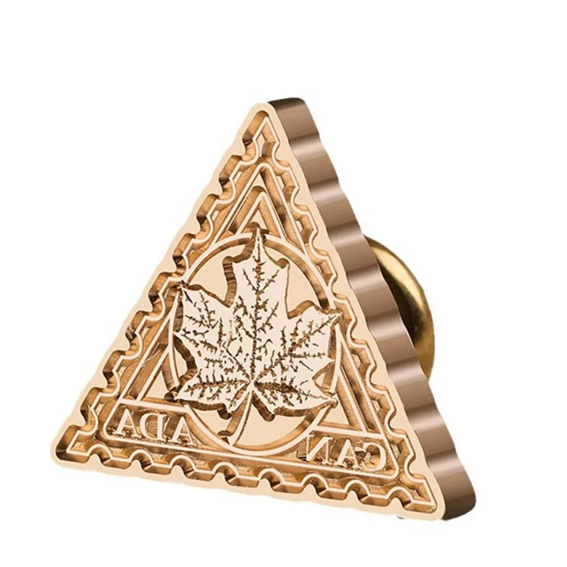 Hot Sells Irregular Triangle Series Retro Decorations Crown Stamp Deep Sea Shells Wax Seal Stamp Head