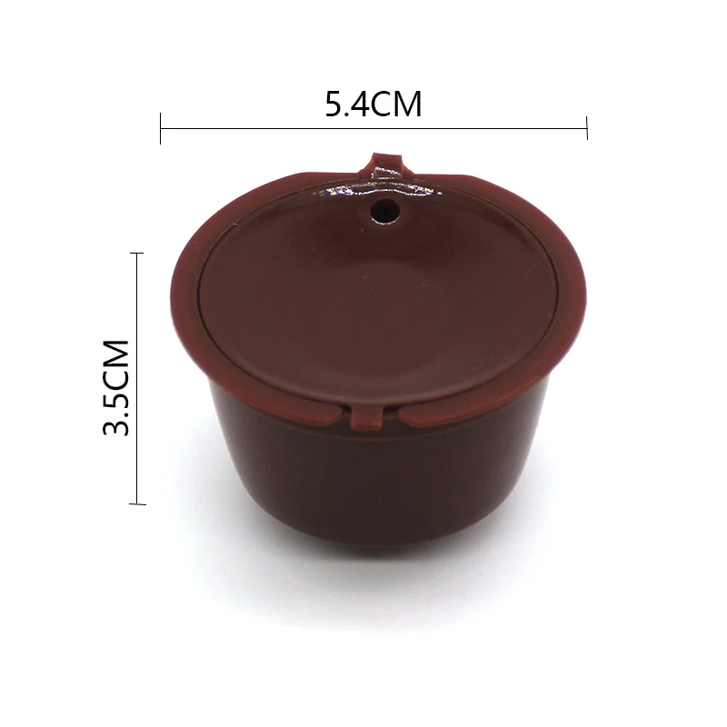 10PCS Refillable Coffee Capsules for DOLCE GUSTO Coffee Pods Reusable Coffee Filter Plastic with Spoon Brush High Quality