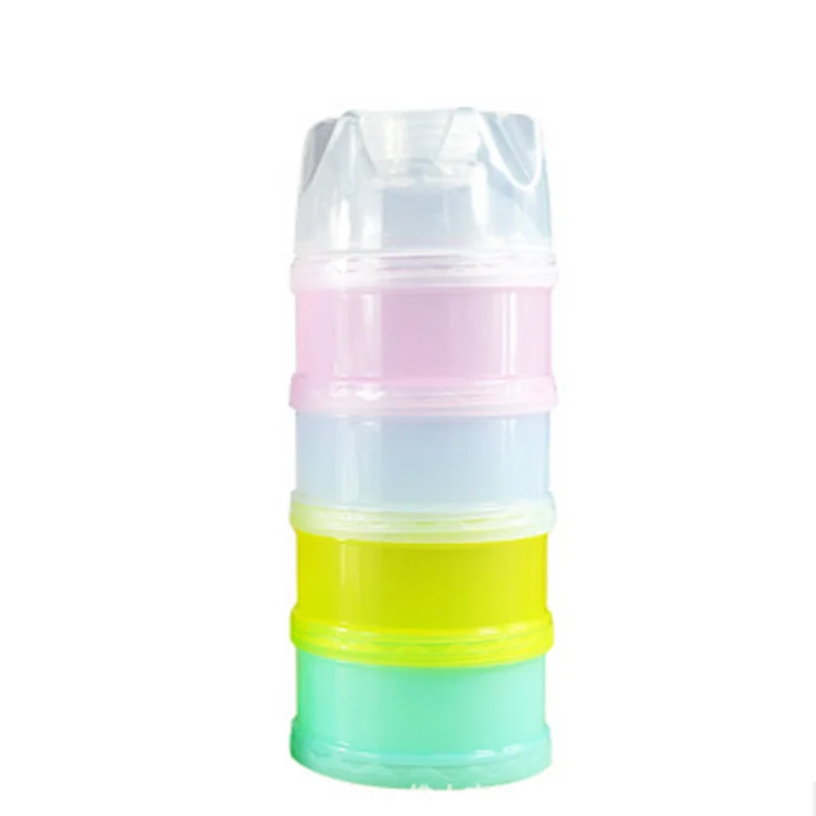 High Quality Hold Milk Powder Container Four layers Portable Snack Boxes Baby Milk Powder Box