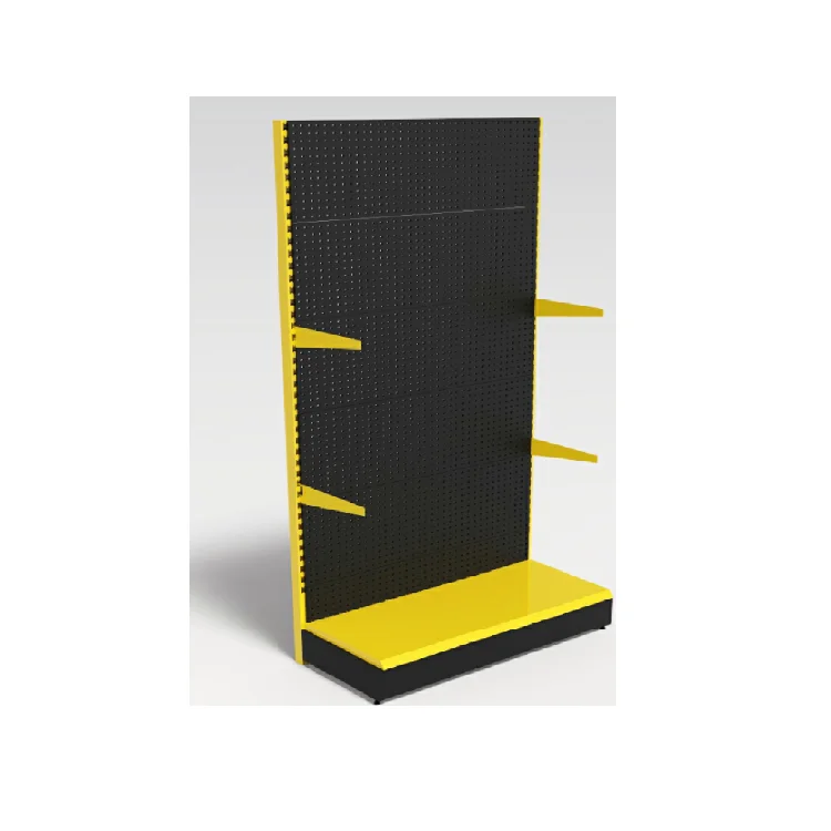 Customized  Flat Advertising Metal Pegboard Tools Accessories Exhibition Peg Punching Slat board Tool Display Stand