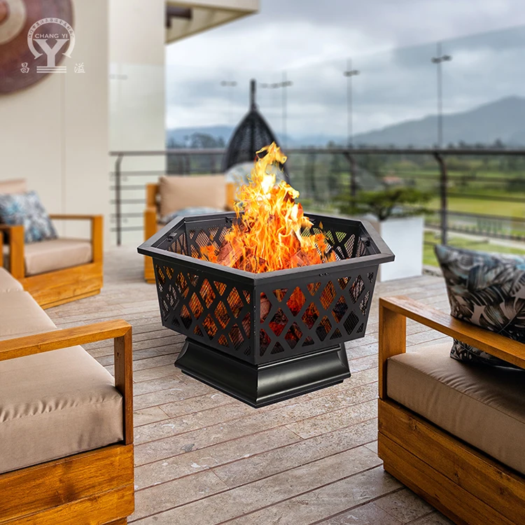 T High Quality Product stainless steel safety square camping Canada uk fire pit table outdoor