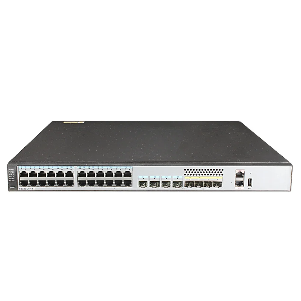 2023 Popular  S5720-28P-SI-AC HW 24 10/100/1000Base-T+4 multiplexed SFP Gigabit ports Layer 3 Gigabit Ethernet switch