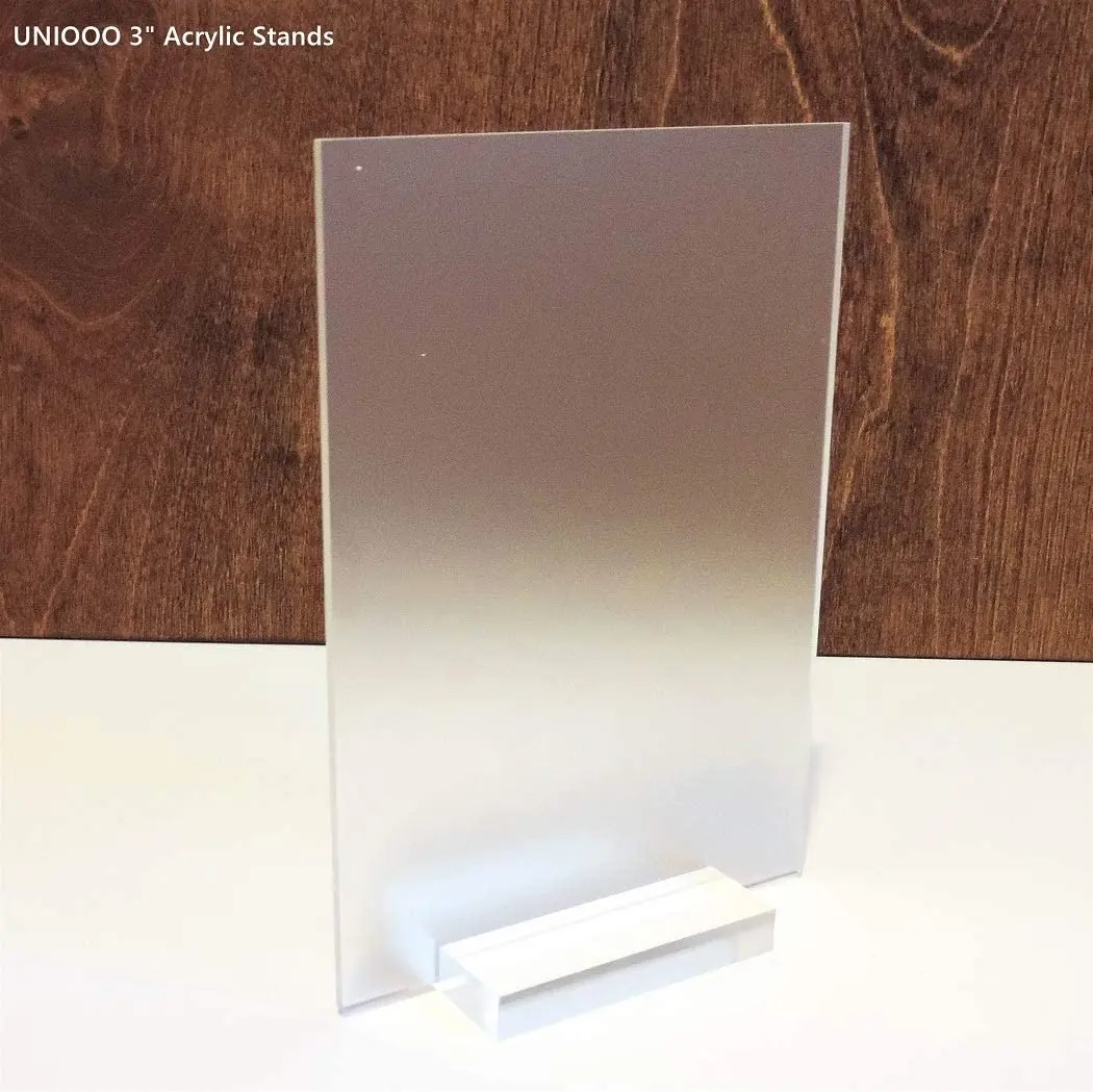 High-Quality Frosted Acrylic Rectangle Place Cards For Wedding Table Numbers With Stands