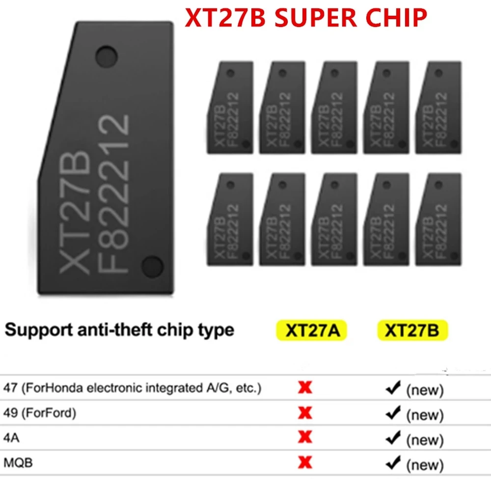 Xhorse VVDI Super Chip XT27B Add ID46/ID47 Electric/ID49/MQB Types Transponder Update XT27 XT27A01 for VVDI2 Key Tool max