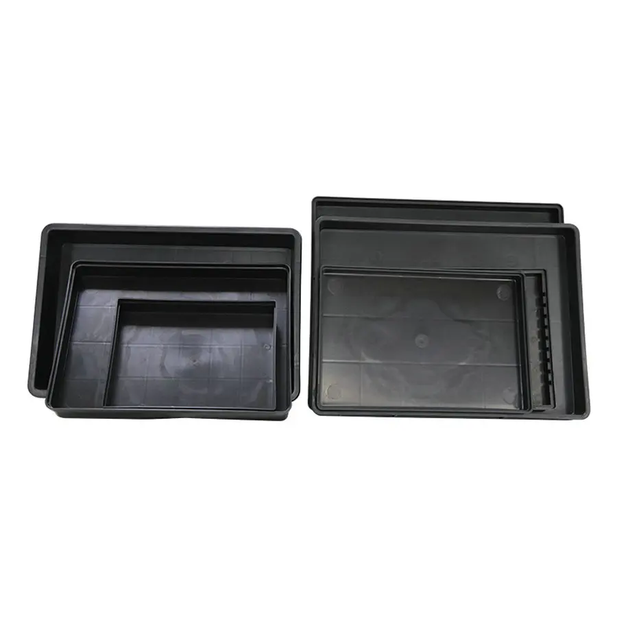 ESD pp plastic box Black PCB Packing Storage Component Container Plastic Circulation Antistatic Box