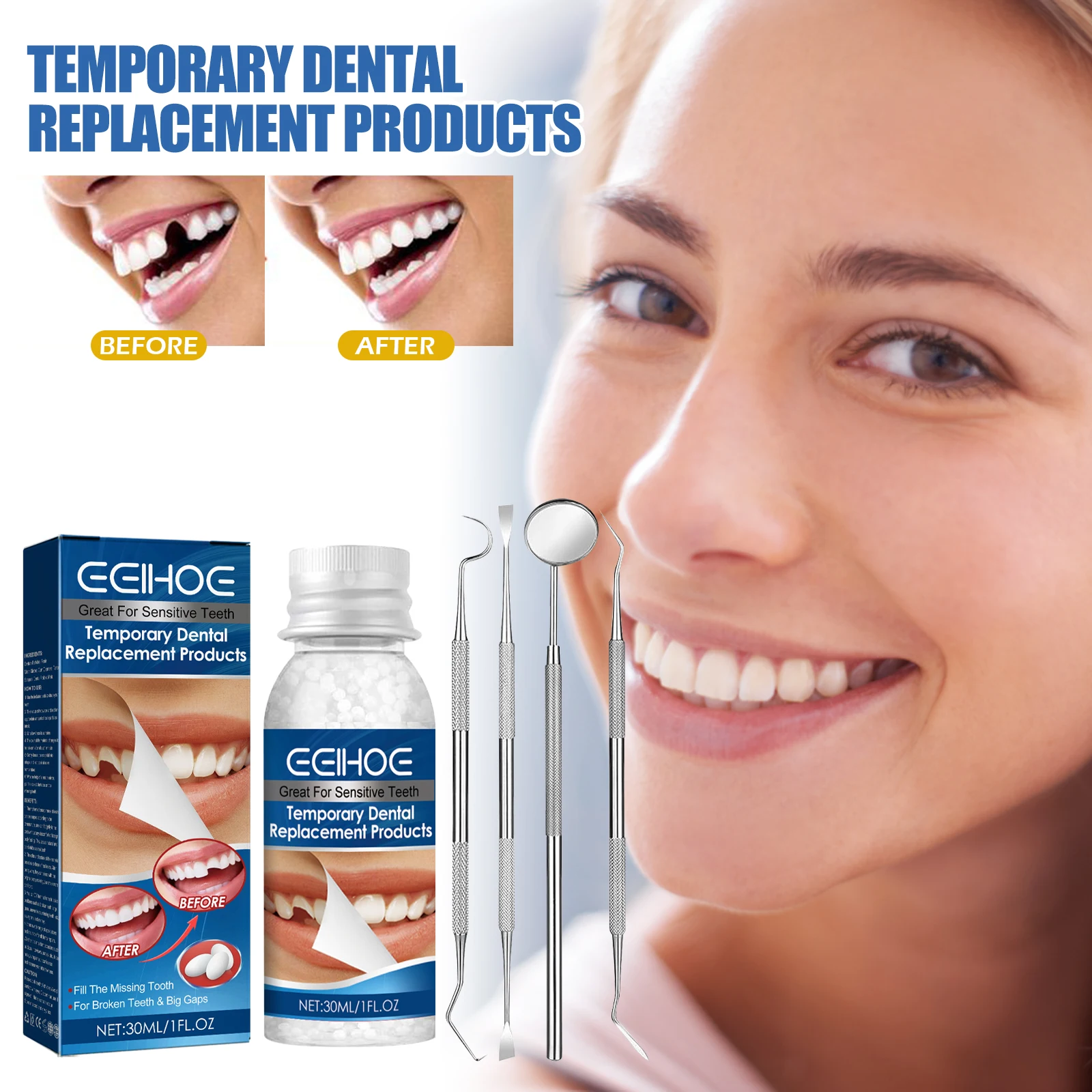 Trending products 2024 dental palfique lx5 resin-based dental restorative white dental restorative instrument set