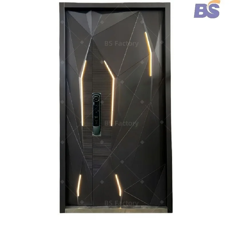 Keyless Swing Wit French Shop Wood Double Door, Modern Big Single Lock Green Front Entry Fiberglass Door