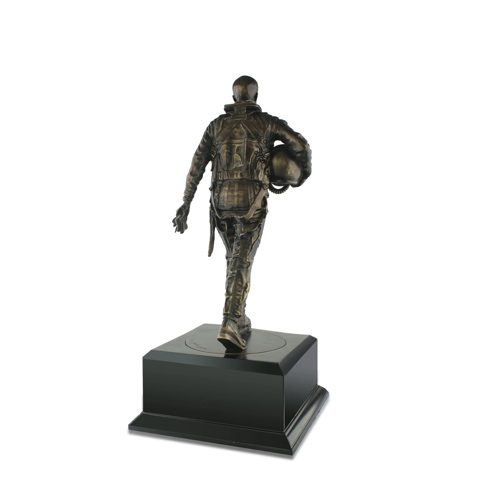 Новый дизайн ручной шлем авиация пилот статуя Овошенная скульптура ремесло для украшения дома