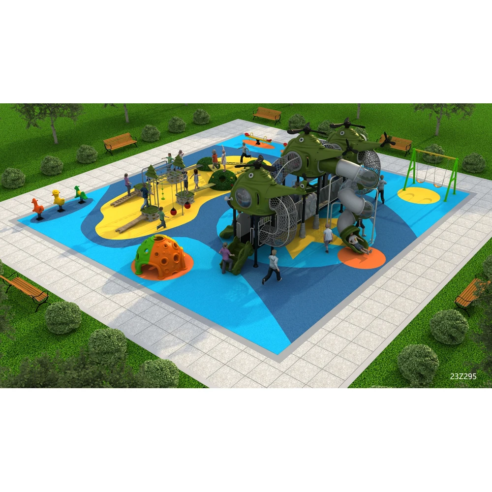 China wholesale kids mini outdoor playground equipment slide for  children play set playhouse