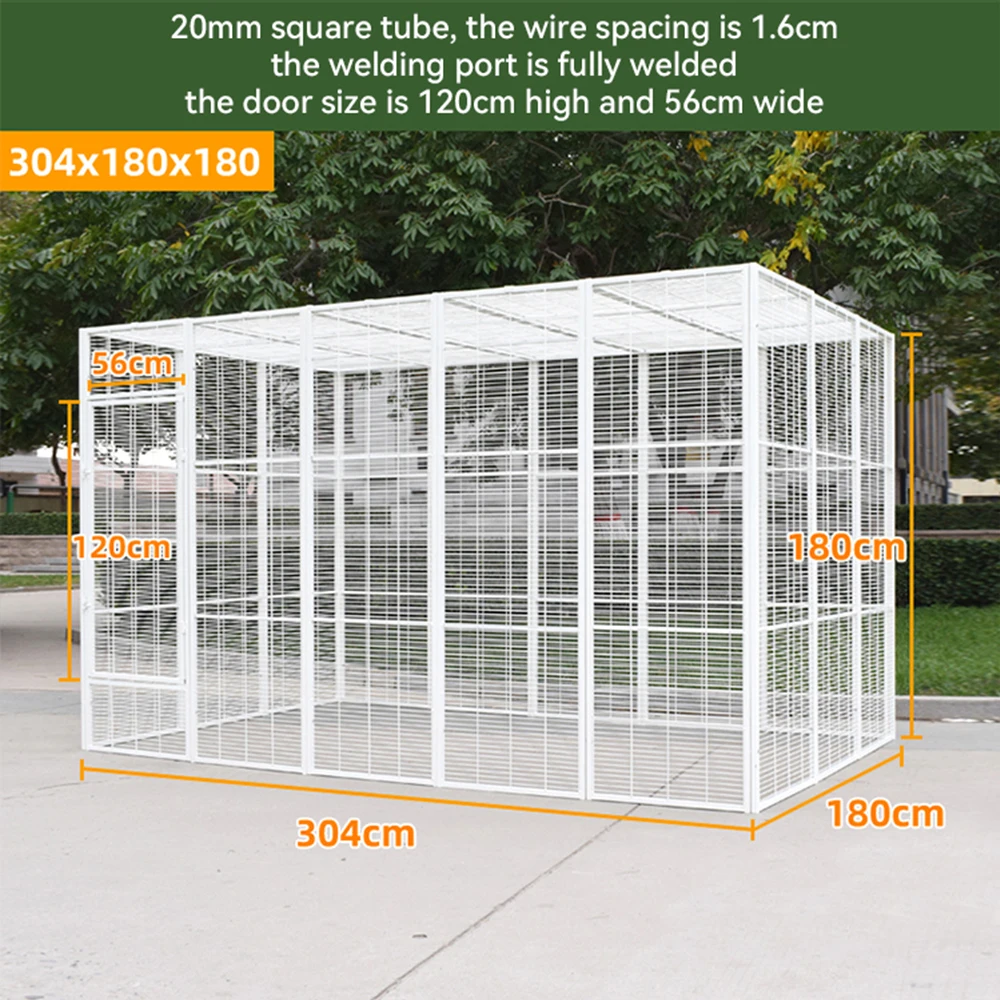 Large Cage Factory Sale Iron Square Tube And Paint Birds Cages Parrots Living House Aviaries