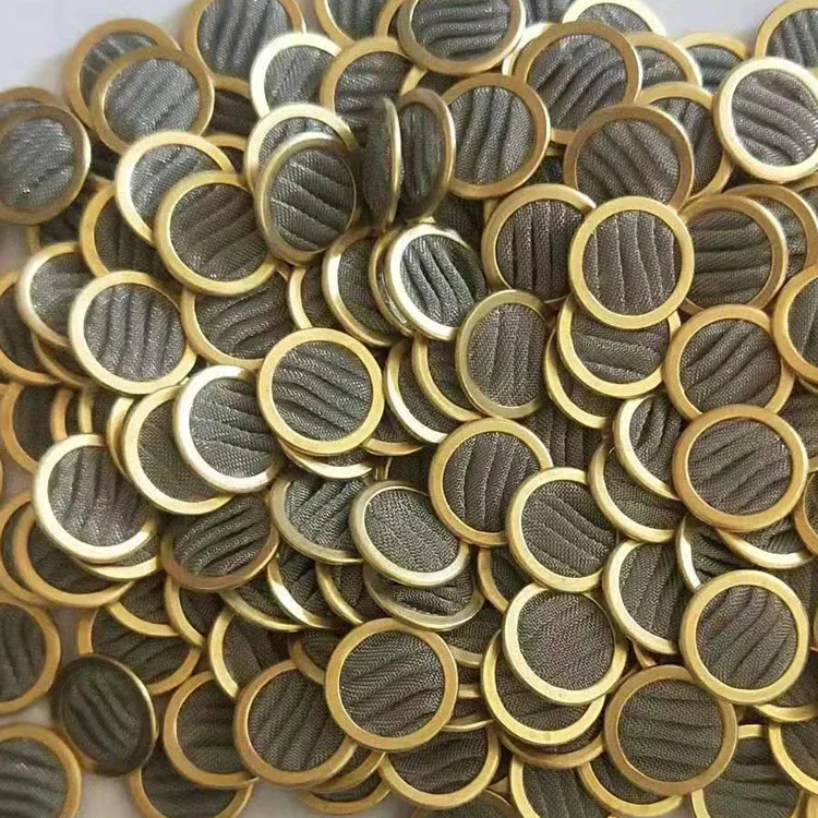Brass aluminum filter disk, wrapped woven filter disk, high-precision micron stainless steel wire mesh filter disk