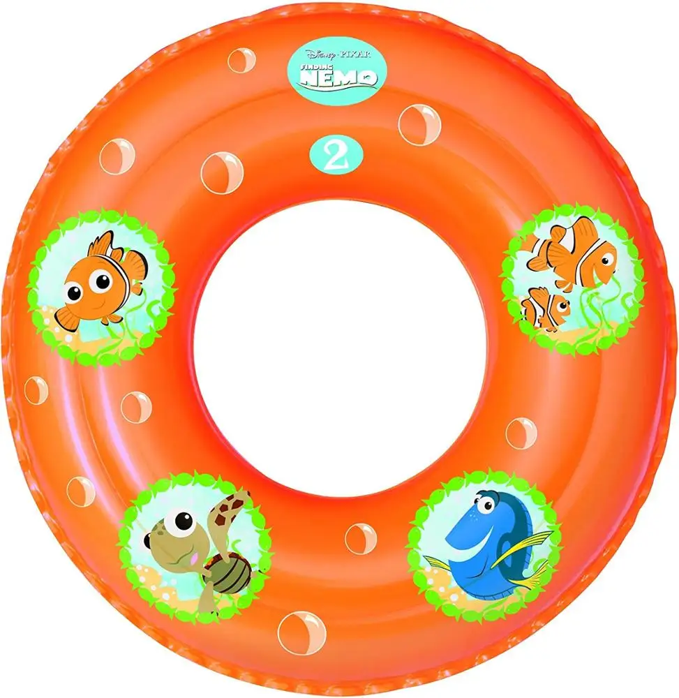 Custom printing inflatable pool float 100cm pvc swimming ring for kids adult