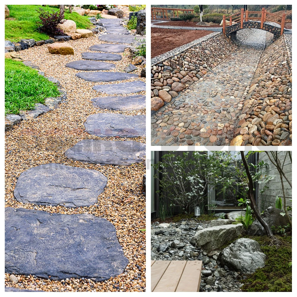 Wholesale Prices Natural Cobbles & Pebbles River Washed Coloured River Stones Pebbles For Park Applications Cobblestones