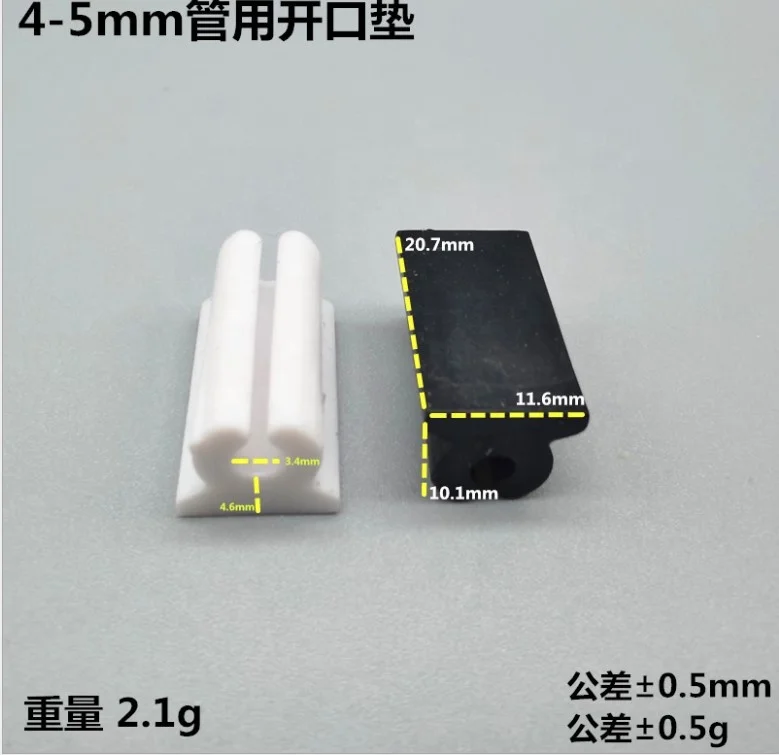 8mm 10mm 12mm 14mm 16mm Plastic Floor Protectors Furniture Pipe Clamp Tube Clip Feet on Sled Chair Glides Round Tube Saddle Feet