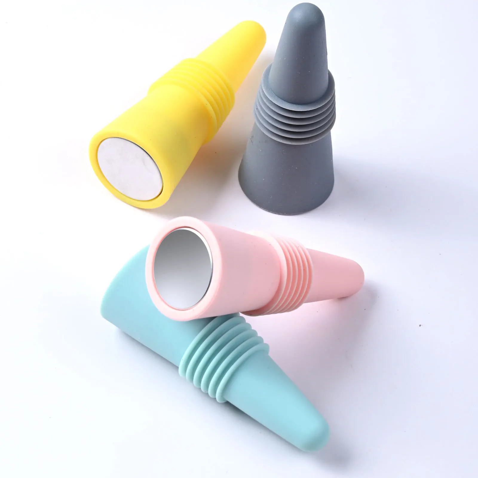 Silicone Wine Bottle Stopper Tapered Dustproof Beer Bottle Sealer Wine Silicone Wine Stopper