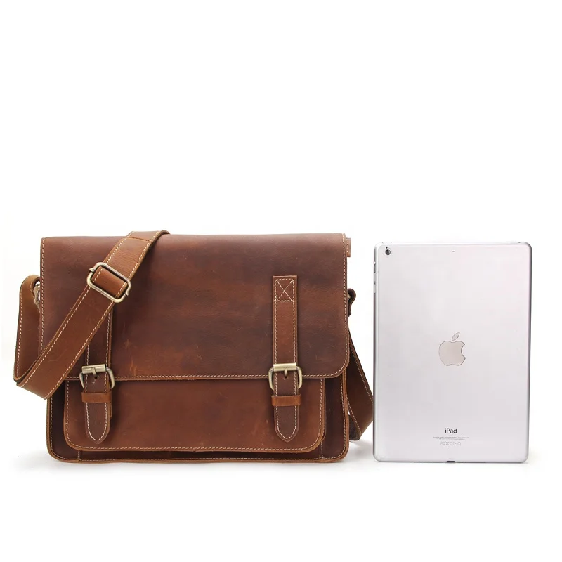 Fashion High Quality Man Shoulder Bags Genuine Leather Briefcase