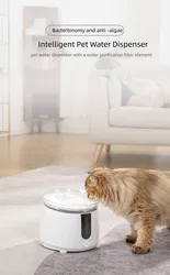 Smart Induction Self-Circulating Silent Pet Fountain Cat Dog Water Drinking Automatic Pet Water Dispenser Cat Drinking Fountain