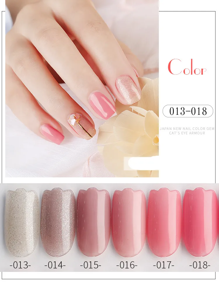KANIU 36colors/set nude pink  nail gel polish 12ml/bottle