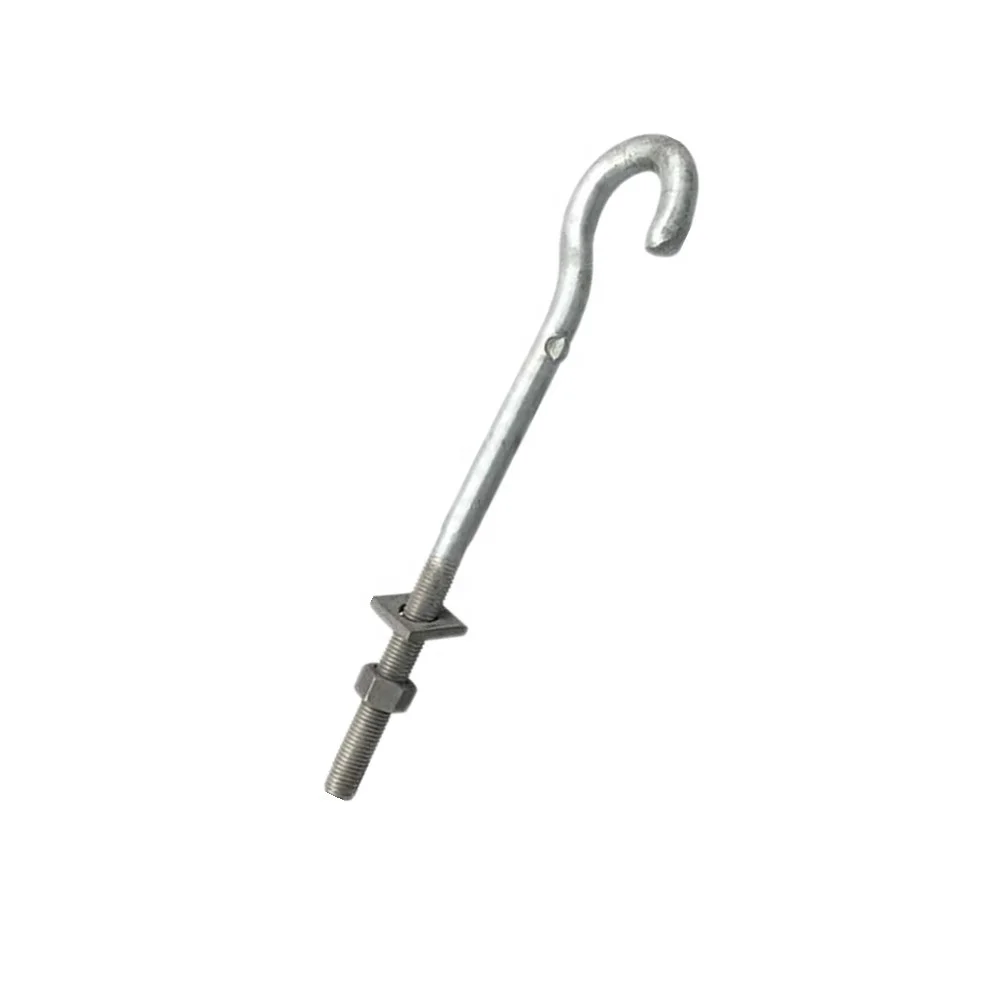 Hook Bolt Pigtail Bolt Pole Line Hardware Pig Tail Hook Bolt And Nut
