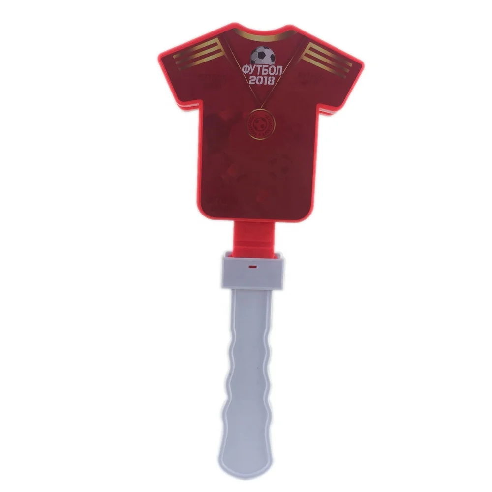 Wholesale World Cup Soccer Fans Clothes Shape Plastic hand Clapper Toy
