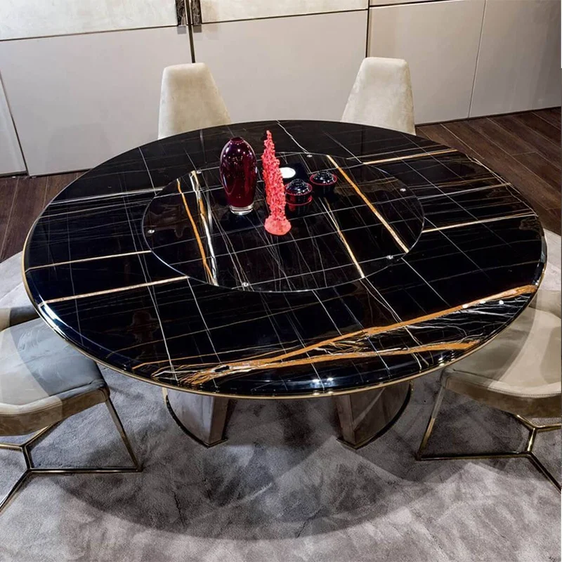 Factory Price Home Designer Royal Modern Luxury Large Mesa Luxo New Design Trendy Natural Marble Tabletop Oval Dining Table