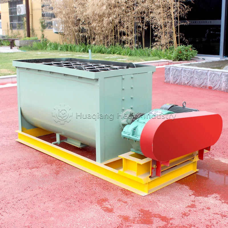 Sodium chloride potassium sulfate fertilizer ribbon mixer machine