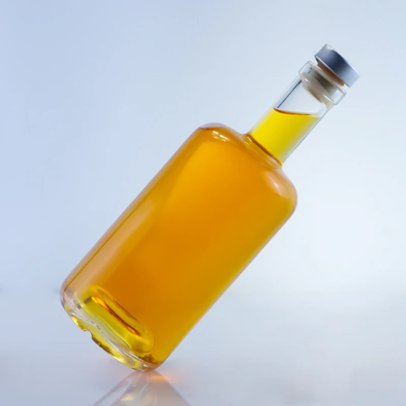 700 мл 70cl китайская фабрика изготовленная по индивидуальному заказу с круглым вырезом стеклянная бутылка ликера Mexico Tequila Mezcal деревянной пробкой
