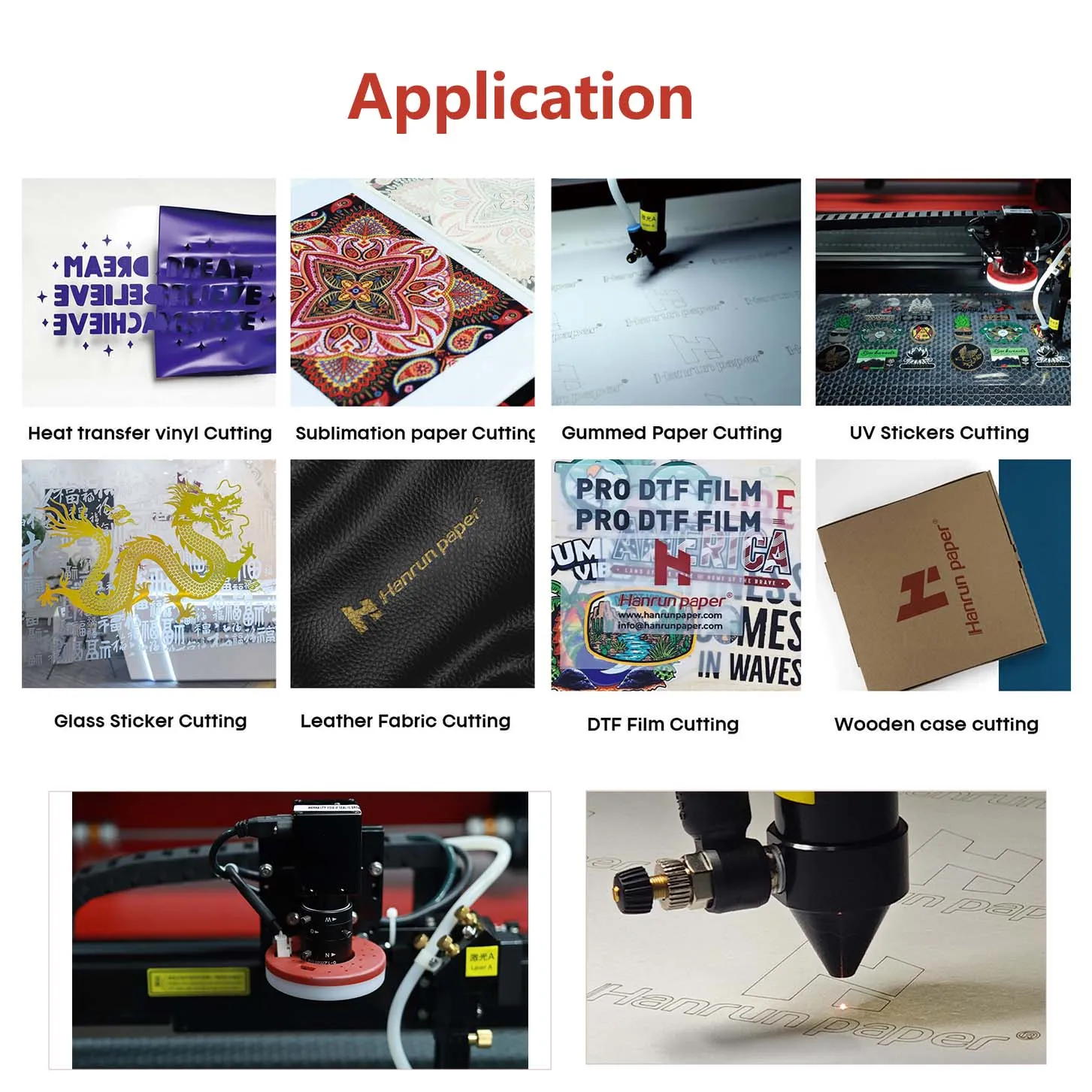 Hanrun paper industrial co2 laser cutting machines