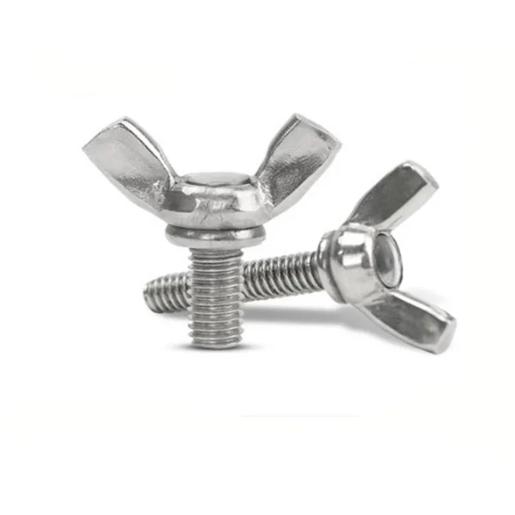 Stainless steel 304 M8 big ear wing butterfly barrel nuts and bolts