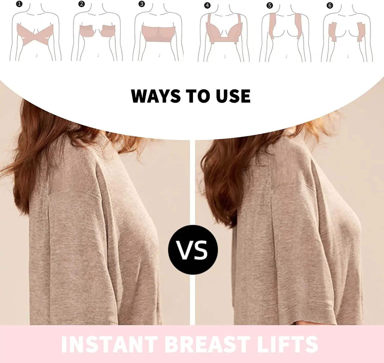 Anthrive OEM 5 7.5cm*5m Body Waterproof Invisible Instant Lift Up Push With Box Nipple Cover Pasties Boob Breast Lift Bra Tape