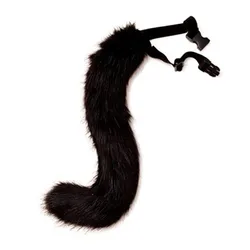 JSFUR Faux Fur Tail for Cosplay Halloween Party Costume