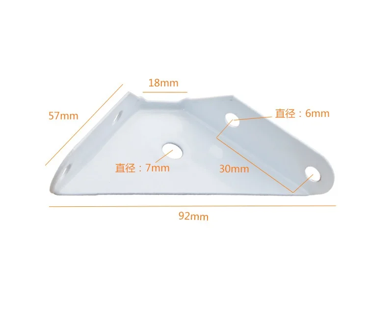 Custom Metal sheet Stamping Parts Funiture Usage Triangle Shelf Bracket Connecting Corner Brace