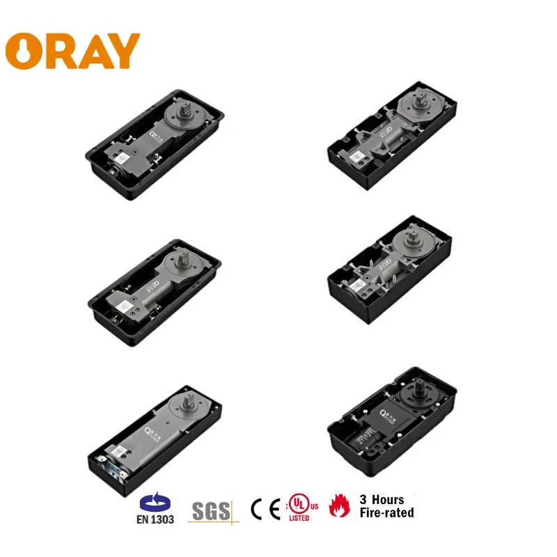 Oray One-stop Purchasing Customization Glass Door Lock  Handle Clamp Patch Fitting Floor Spring Glass Hardware