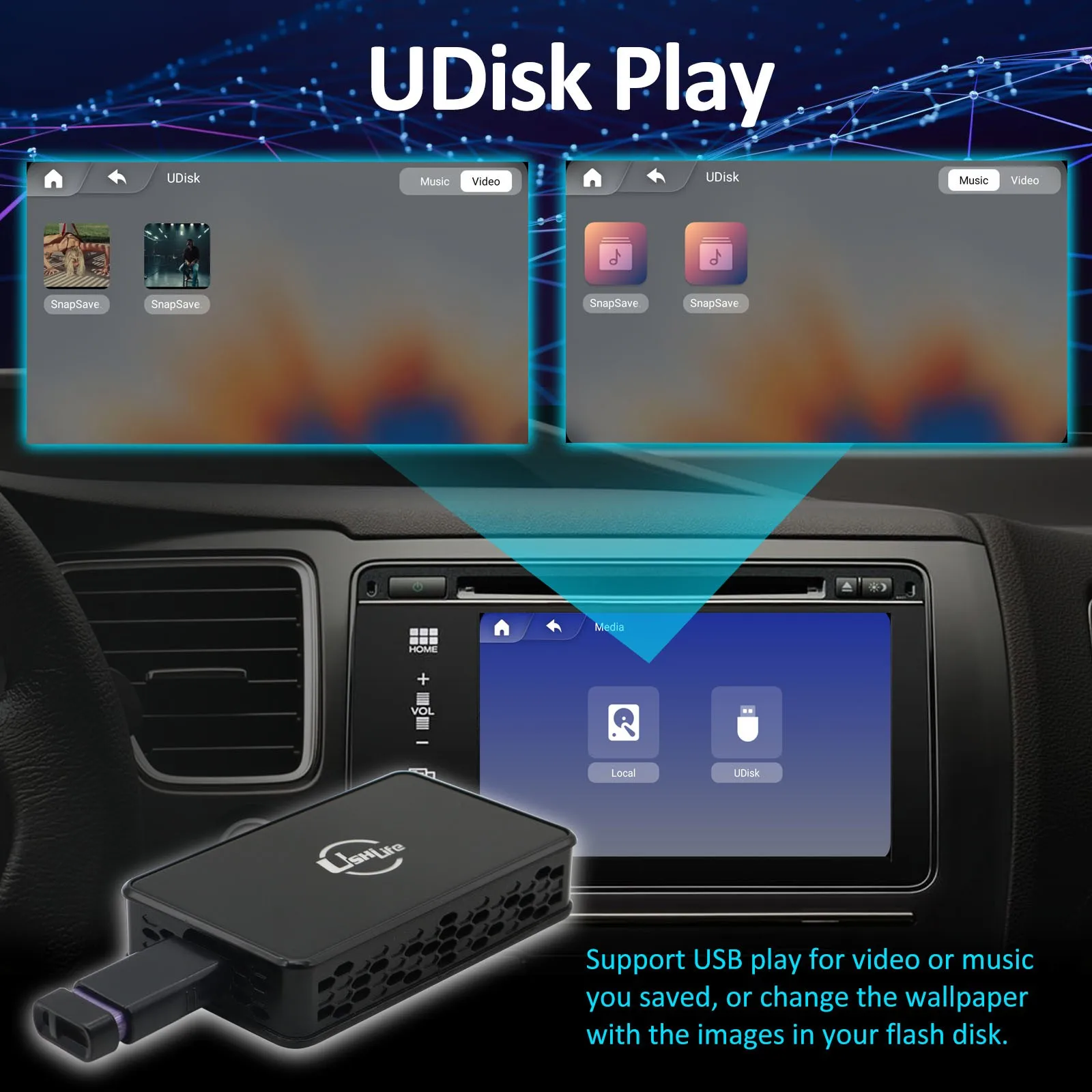 Android Auto Wireless Carplay Mini AI TV Box Original Car Upgrade For Netflix YouTube IPTV Universal Multimedia Adapter Car Play